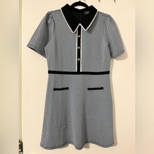 Modcloth Black and White Mini Dress